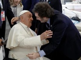 Javier Milei saludó al papa Francisco y a Joe Biden en el inicio de su agenda en el G7