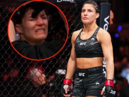 Momento hilarante La estrella femenina de UFC declaró ‘necesito hacer caca’ durante la pelea atrapada por la cámara en la Ciudad de México de UFC