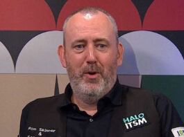 Mark Williams se disculpa por jurar en la entrevista de televisión en vivo en la BBC después de llegar a World Snooker Championship Final